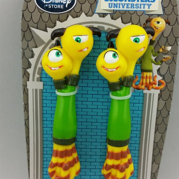 Monsters Inc University Terry Terri Fork Spoon Flatware Set Disney NWT - Picture 2 of 5
